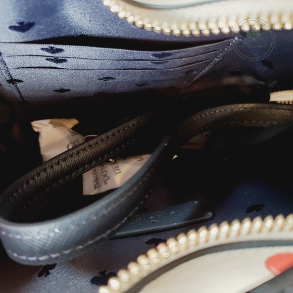 MAKE AN OFFER Kate Spade Love Shack Dancing Cherries  Heart Crossbody Bag - Picture 5 of 7